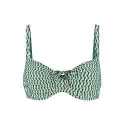 Groovy Graphic Bikini Top mit Bügel ungefüttert in grün