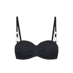 Femme Noir Bikini Top mit Bügel gefüttert in schwarz