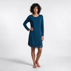 Dara Nachthemd kurz in blau