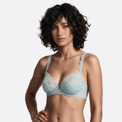Luxury Desire BH mit Bügel, ungefüttert in blau