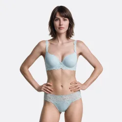 Luxury Desire BH mit Bügel, gefüttert in blau