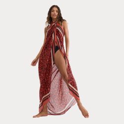 Beach My Wear Pareo, kurz in braun