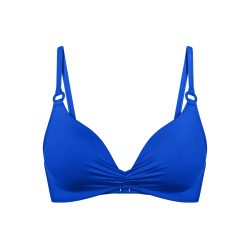 Mix & Match Summer Bikini Top ohne Bügel gefüttert in blau