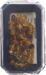 Amberstyle Bernsteinkette 32cm citrin cognac Karabinerverschluss (1 Stk)