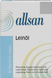 Allsan Leinöl pflanzliche Kapseln (90 Stk)