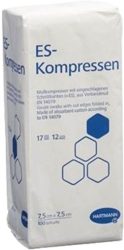 HARTMANN ES-Kompressen, 12fach, 7.5x7.5cm (100 Stk)