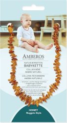 AMBEROS Natur-Bernsteinkette Nuggets Honey (1 Stk)