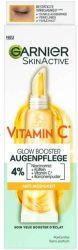 Garnier - SkinActive Vitamin C Glow Booster Anti-Müdigkeits Augencreme mit 4% Niacinamid + Koffein + Vitamin C + Bananenpuder,  VitaminCBrightEyeCream, 15 ml