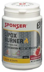 SPONSER - Figur & Form Pulver, Vegan Lipox Burner Himbeere, 110g