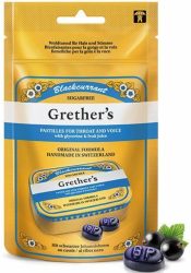 Grethers Blackcurrant Pastillen ohne Zucker (110 g)