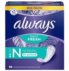 always Slipeinlage Daily Fresh Normal ohne Duft BigPack (56 Stück)