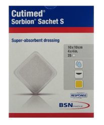 Cutimed Sorbion Sachet S 10x10cm (25 Stk)