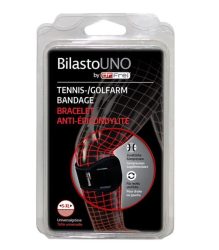 Bilasto Uno Tennis-Golfarm-Bandage S-XL mit Velcro (1 Stück)