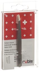 Rubis Pinzette schr&auml;g, Inox