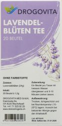 DROGOVITA Lavendelblüten Tee (20 Beutel)