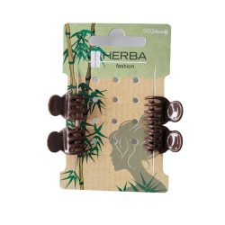 Herba.Ecofriendly Pinzettina, braun, 1.6 cm, 4 Stk