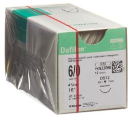 B. BRAUN DAFILON 45cm blau DS 12 6-0 (12 Stk)
