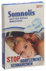 False - Somnolis Anti-Schnarch-Rutsche, One Size, Schwarz Bedruckt
