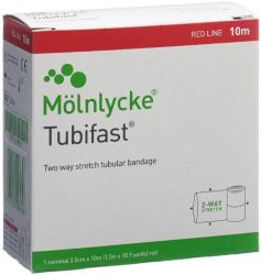 Tubifast Schlauchbandage 3.5cmx10m rot (1 Stk)