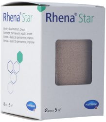 Rhena Star Elastische Binden, 8cmx5m, hautfarben (1 Stk)