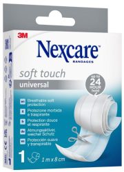 3M Nexcare Soft Touch universal Band 1mx8cm (1 Stk)