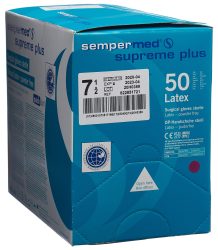 sempermed supreme plus OP Handschuhe 7.5 steril (50 Paar)
