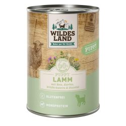 WILDES LAND Puppy Lamm mit Reis, Kürbis, Wildkräutern & Distelöl (6x400g)