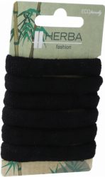 Herba.Ecofriendly Haarbinder, braun, &Oslash; 5 cm, 6 Stk