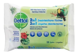 Dettol 2in1 Desinfektions-Tücher (15 Stk)