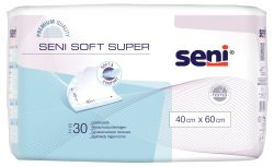 seni Soft Super Einmal-Bettschutz 40x60cm 4 Tropfen (30 Stück)