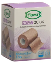 flawa NOVA QUICK kohäsive Reissbinde, 8cmx4.5m, hautfarben (1 Stk)