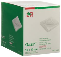 Gazin Mullkompresse 10x10cm 8fach steril (50x2 Stück)