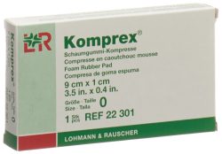 Komprex Schaumgummi Kompressen 9x5x1cm (1 Stück)