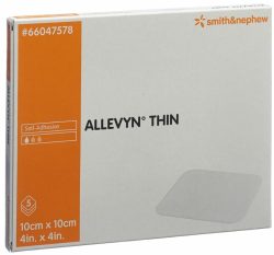 ALLEVYN THIN Wundverband, 10x10cm (5 Stk)