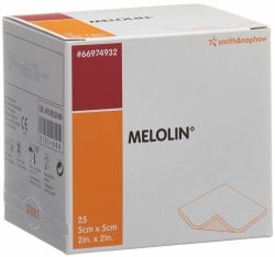 MELOLIN Wundkompressen 5x5cm steril (25 Stück)