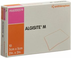 ALGISITE M Alginat Kompressen, 5x5cm (10 Stk)