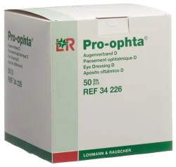 Pro-ophta D Augenverband lichtdicht hautfarbig (50 Stk)