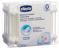 Chicco Sicherheits Wattestäbchen SICURNET Baumwolle (90stk)