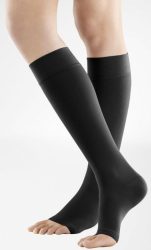 VenoTrain Soft AD KKL2 Grösse XL plus/long offene Fussspitze schwarz (1 Paar)