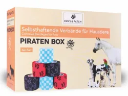 Paws & Patch selbsthaftende Verbände Piraten-Box 6er Set