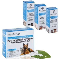 Paws & Patch Blütenmischung 3er Set REVIERKÄMPFER UND KRAWALLMACHER 3x10g