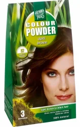 HENNA PLUS Colour Powder 57 Dunkelbraun (100g)