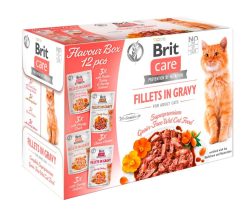 Brit Care Nassfutter Katze Adult Filets in Sauce Multipack 12x85 g
