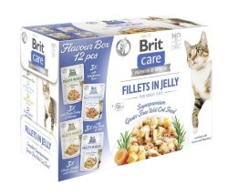 Brit Care Nassfutter Katze Adult Filets in Gelee Mixpaket 12x85 g