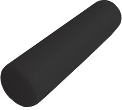 MEDiDOR Knierolle Skai Tundra schwarz 20x58cm (1 Stk)