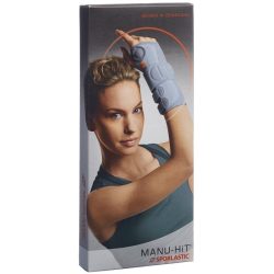 SPORLASTIC Manu Hit, Grösse S, 15-17cm, links, platinum (1 Stk)