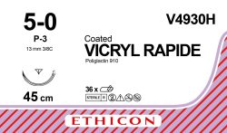 VICRYL RAPIDE 45cm ungefärbt 5-0 P-3 Multiple (36 Stk)