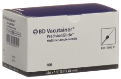 BD Vacutainer Kanüle 22G 0.7x38mm schwarz (100 Stk)