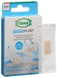 FLAWA Forte Plast Wundpflaster, transparent, 2.5x7.6cm (20 Stk)