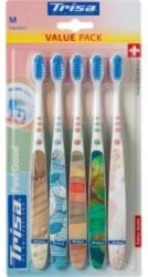 Trisa - Feelgood medium Zahnbürste 5er Pack, 5 Stücke